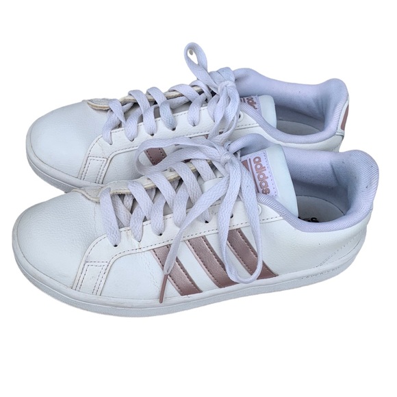 rose gold adidas cloudfoam